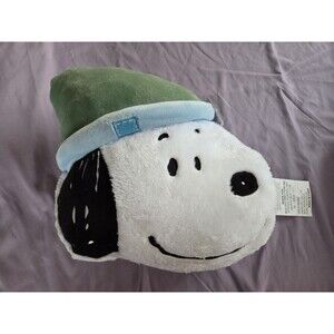 Snoopy Peanuts Plush Pillow Winter Hat Holiday Christmas 2025 NWT Joe Cool
